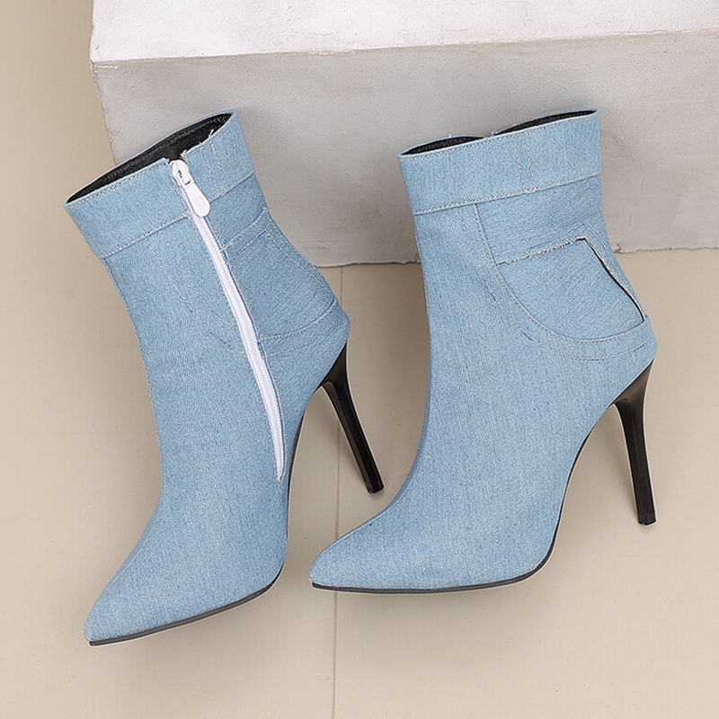 Women'S Shoes Navy Blue - ORCHALISA Sexy Stiletto 12cm High Heel
