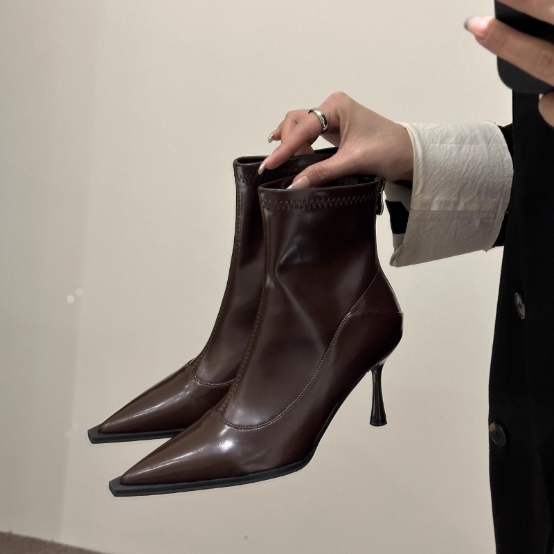 Women Shoes Nb - Autumn Winter Women Slim Ankle Boots
