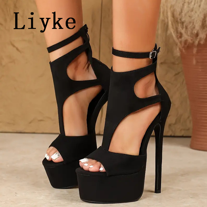Women Shoes Formal - Liyke Model Show Sexy Extreme High