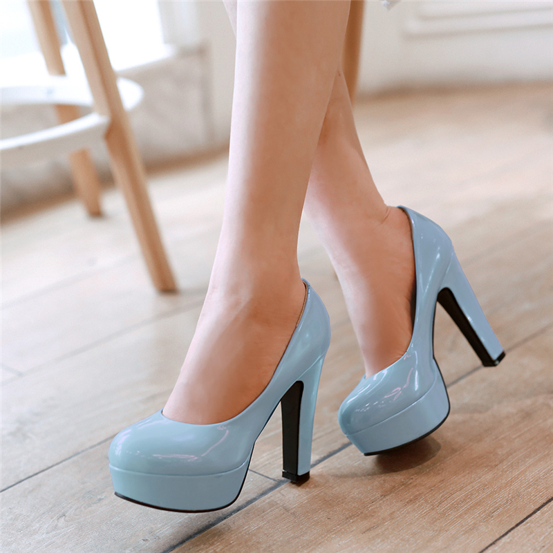 Elegant Women High Heels Platf – обзор и цена Women'S Shoes Navy Blue