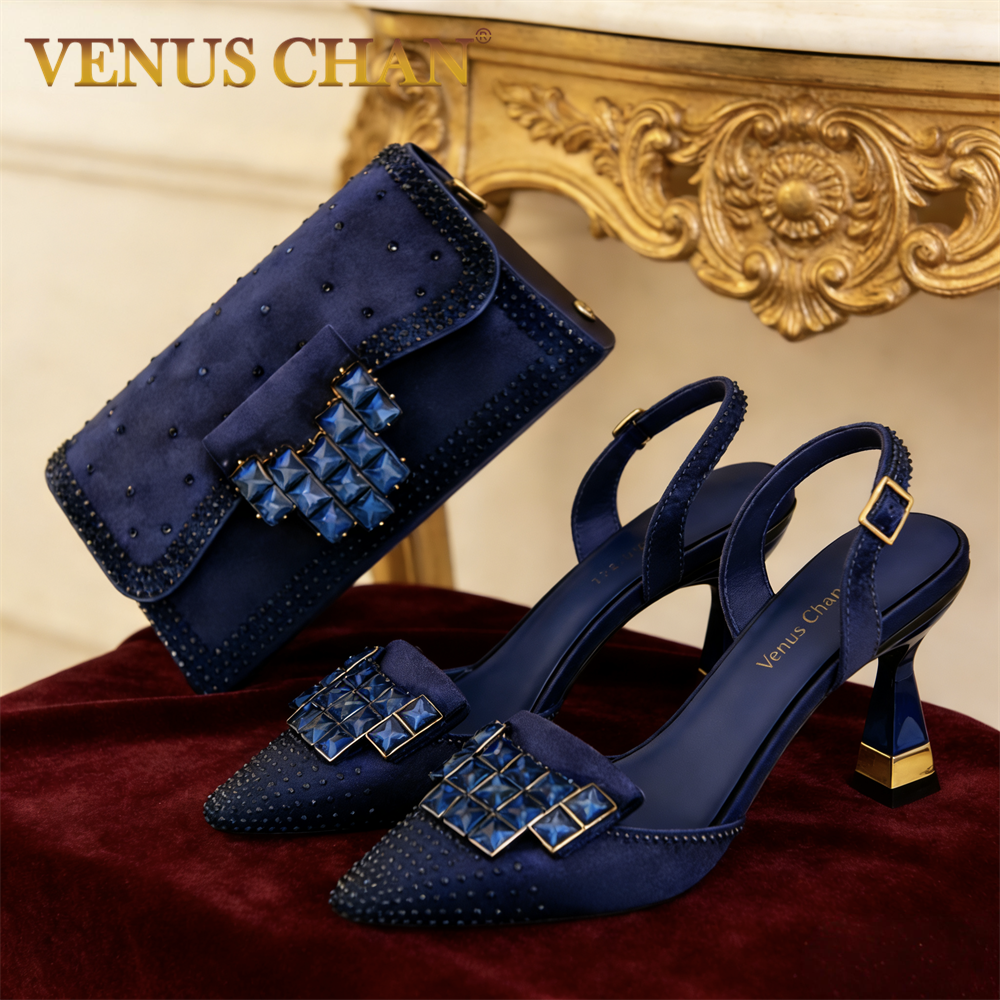 Mineral Blue Rhinestone High H – обзор и цена Women'S Shoes Navy Blue