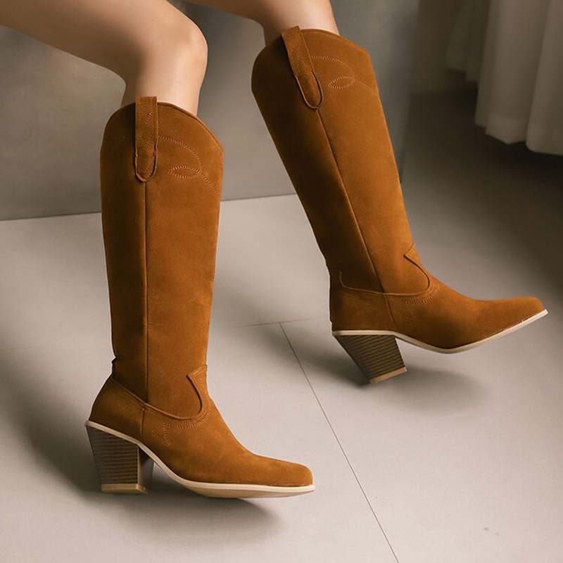 ORCHALISA Wide Leg Cowboy Knee – обзор и цена Wide Fit Heels