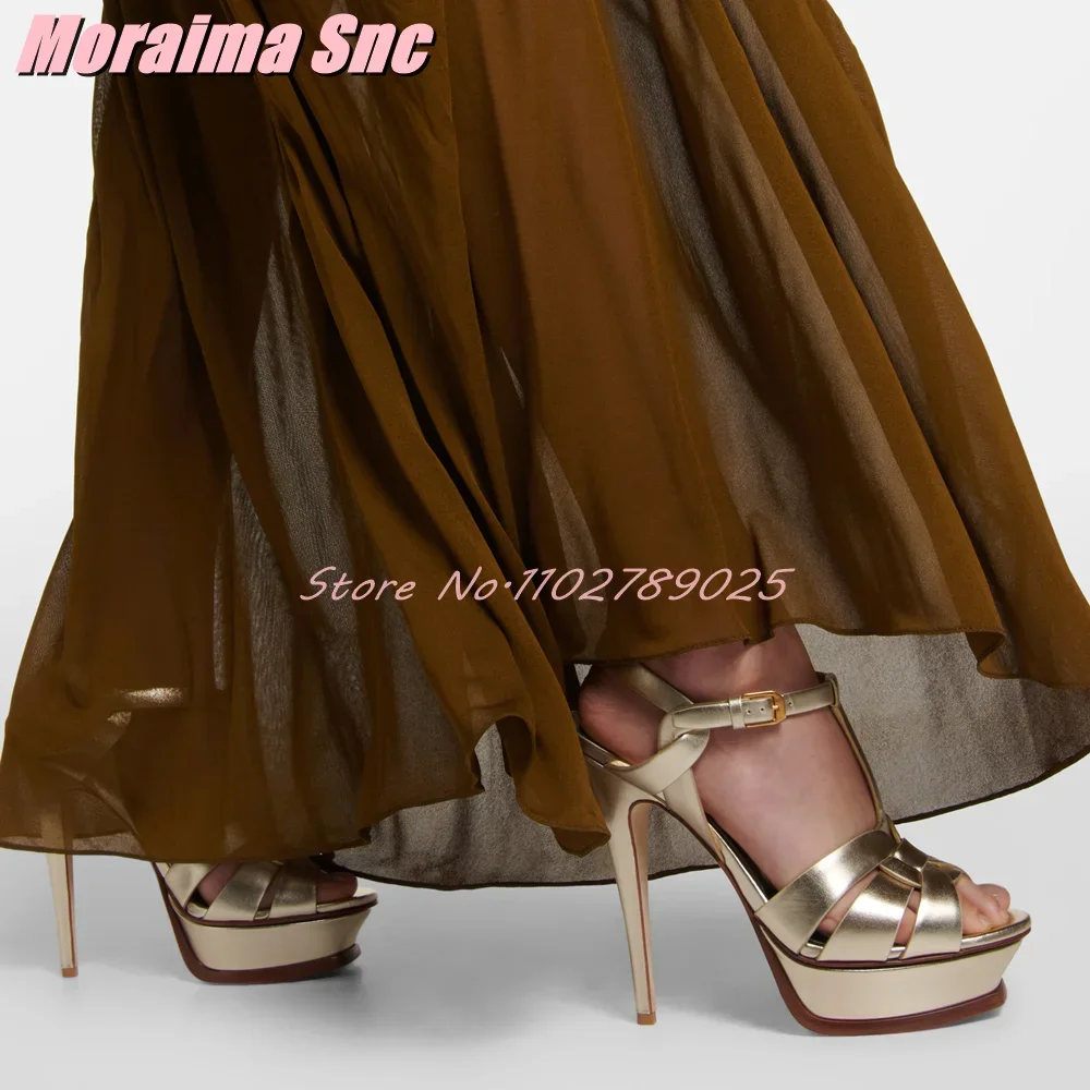 Platform Waeve T-strap Square  – обзор и цена Wide Fit Heels