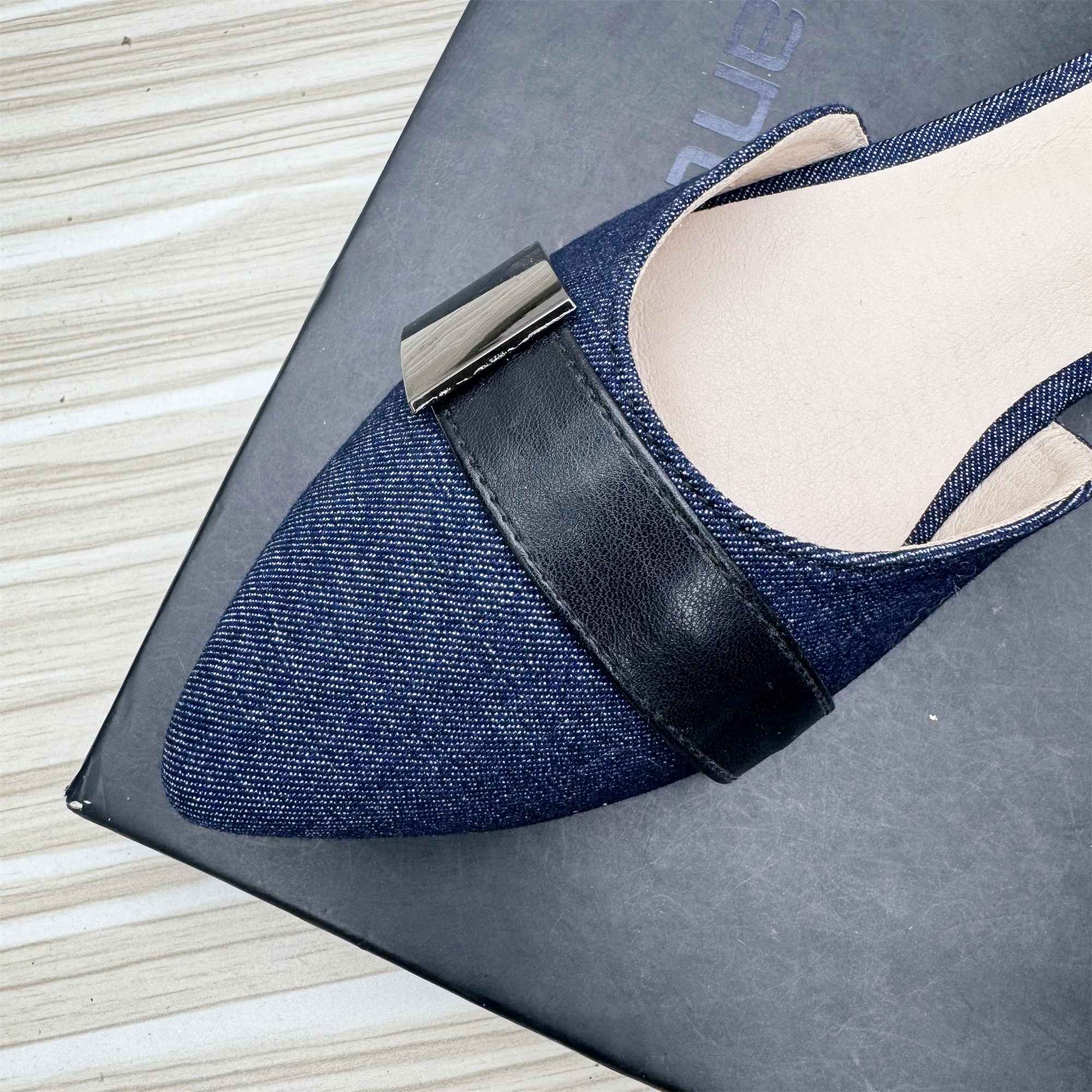 Women Flats Pointed Toe Denim  – обзор и цена Women'S Shoes Navy Blue