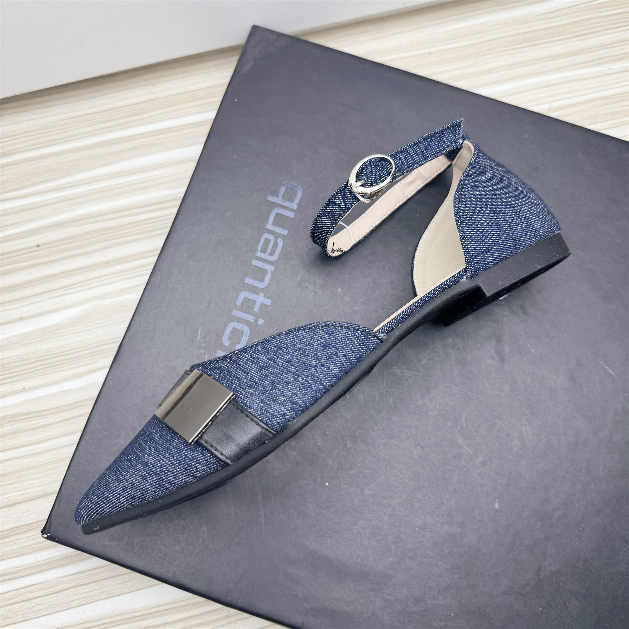 Women Flats Pointed Toe Denim  – обзор и цена Women'S Shoes Navy Blue