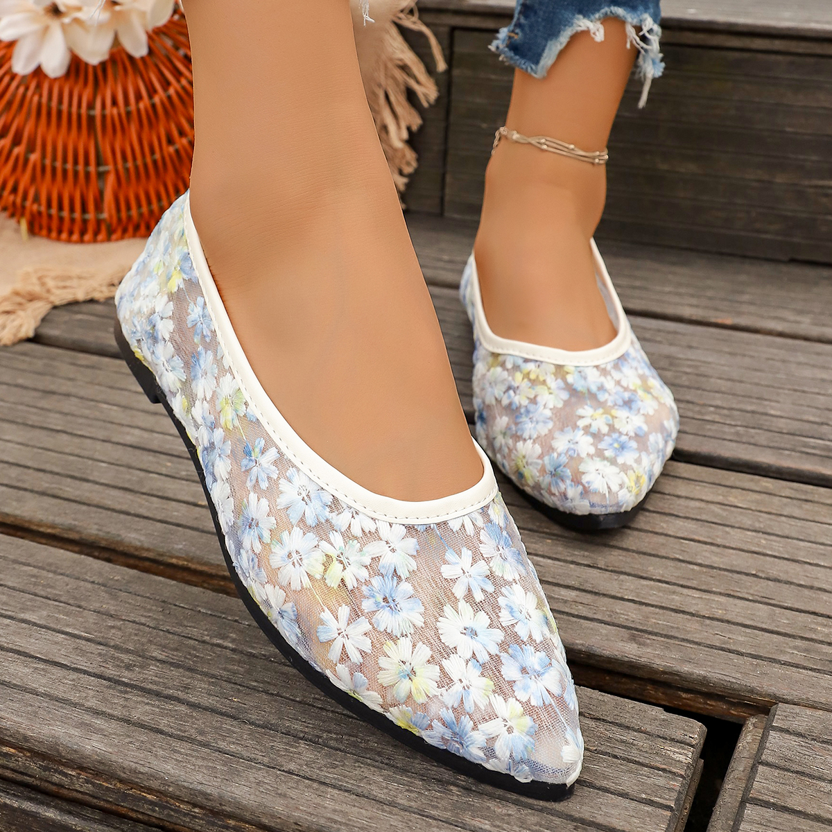 Summer Elegant Flower Low Heel – обзор и цена Women'S Shoes Toms