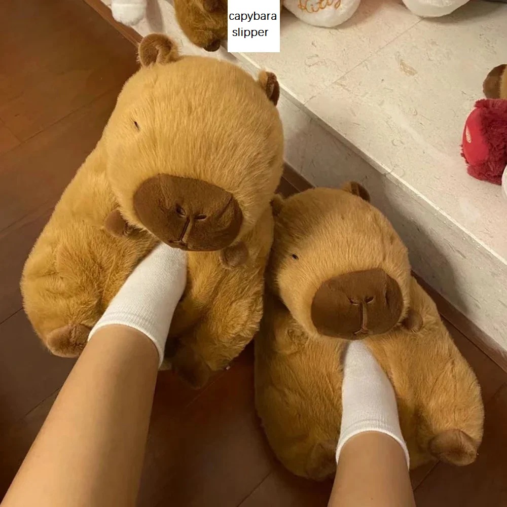 Novelty capybara slippers unis – обзор и цена Women Shoes Winter