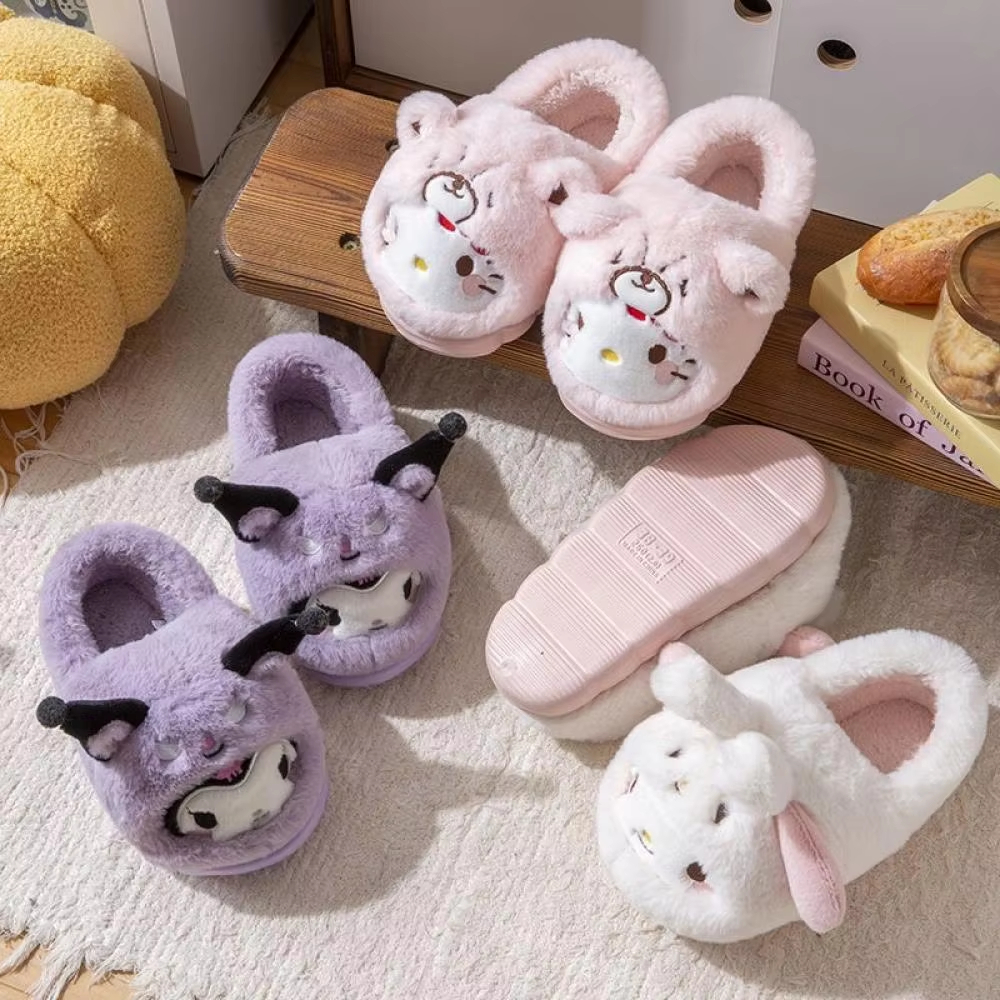 Anime Winter Plush Slippers Ku – обзор и цена Women Shoes Winter