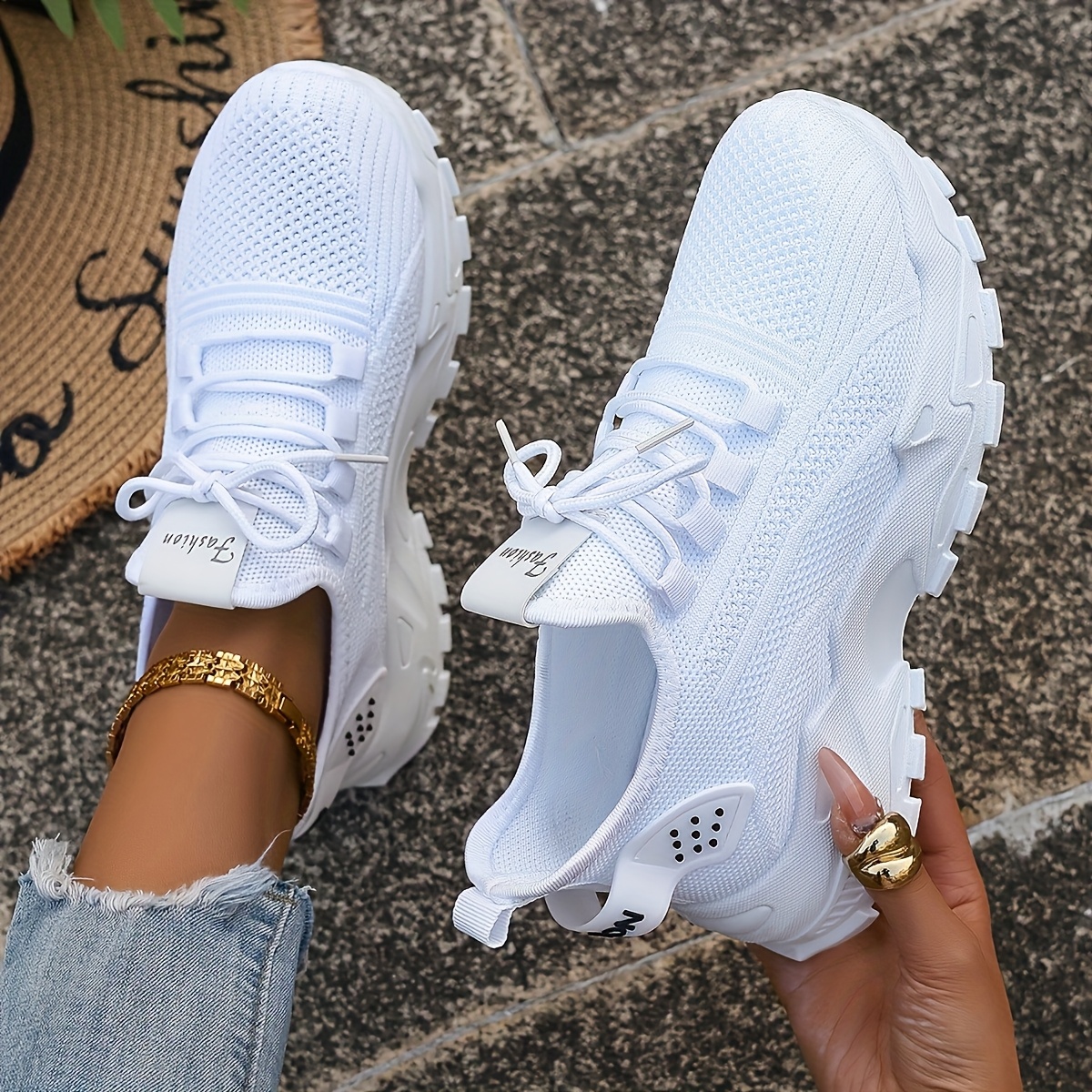 Breathable Knit Sneakers Fashi – обзор и цена Women Shoes Store