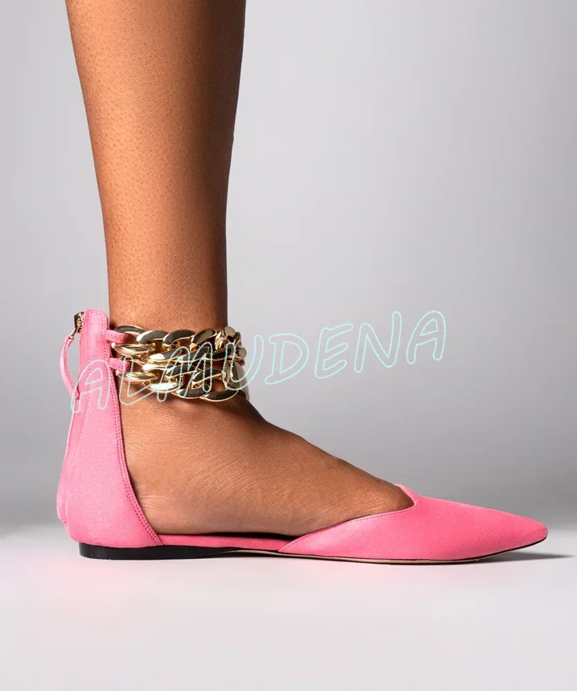 Gold Chain Detail Flat Women S – обзор и цена Pointed Toe Flat
