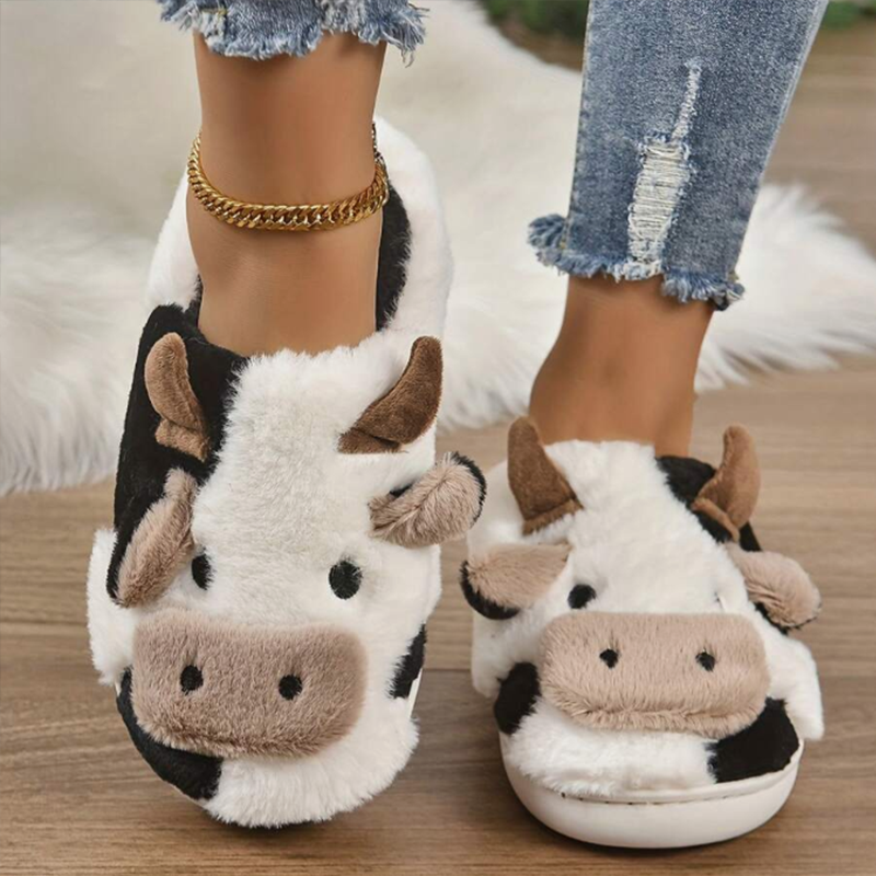Soft Cow Slippers for Women -  – обзор и цена Women Shoes Winter