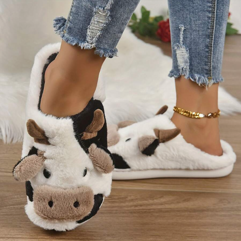 Soft Cow Slippers for Women -  – обзор и цена Women Shoes Winter