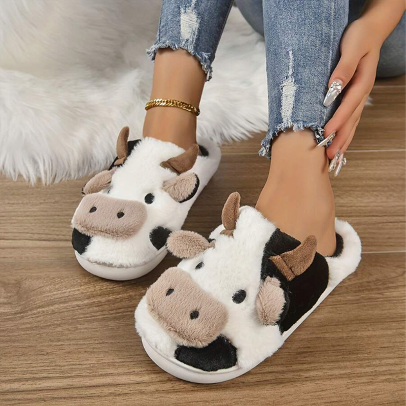 Soft Cow Slippers for Women -  – обзор и цена Women Shoes Winter