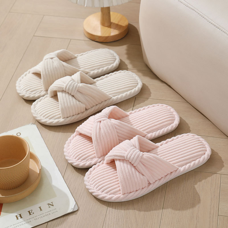 Corduroy Cross Strap Home Slip – обзор и цена Women Shoes Winter