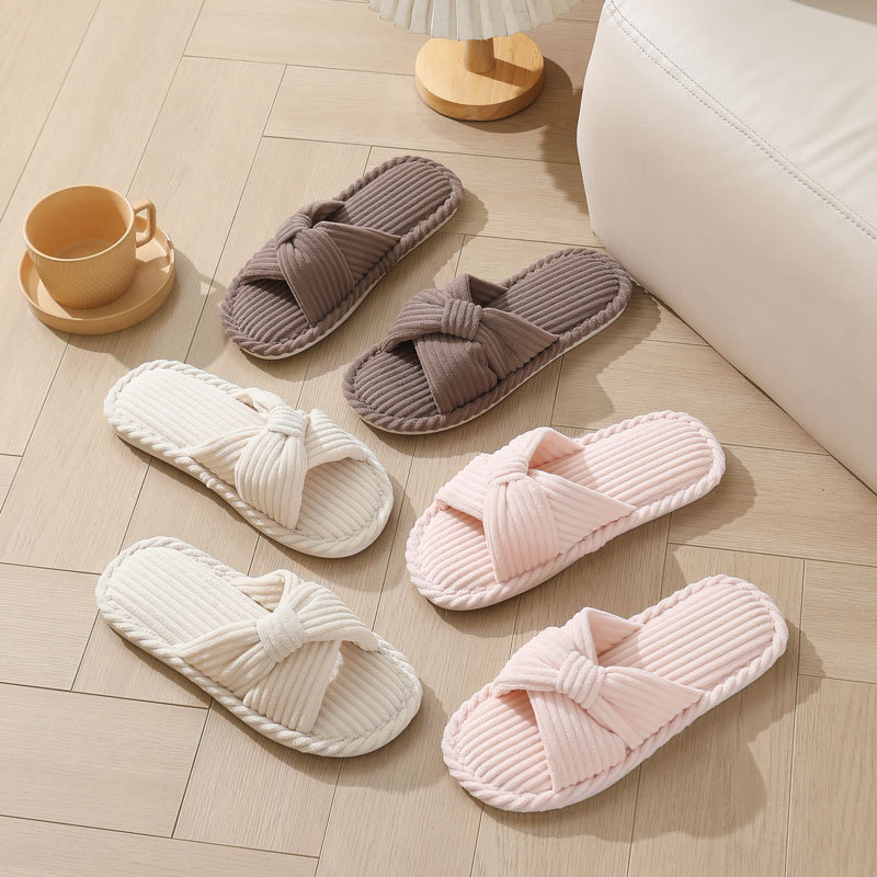 Corduroy Cross Strap Home Slip – обзор и цена Women Shoes Winter