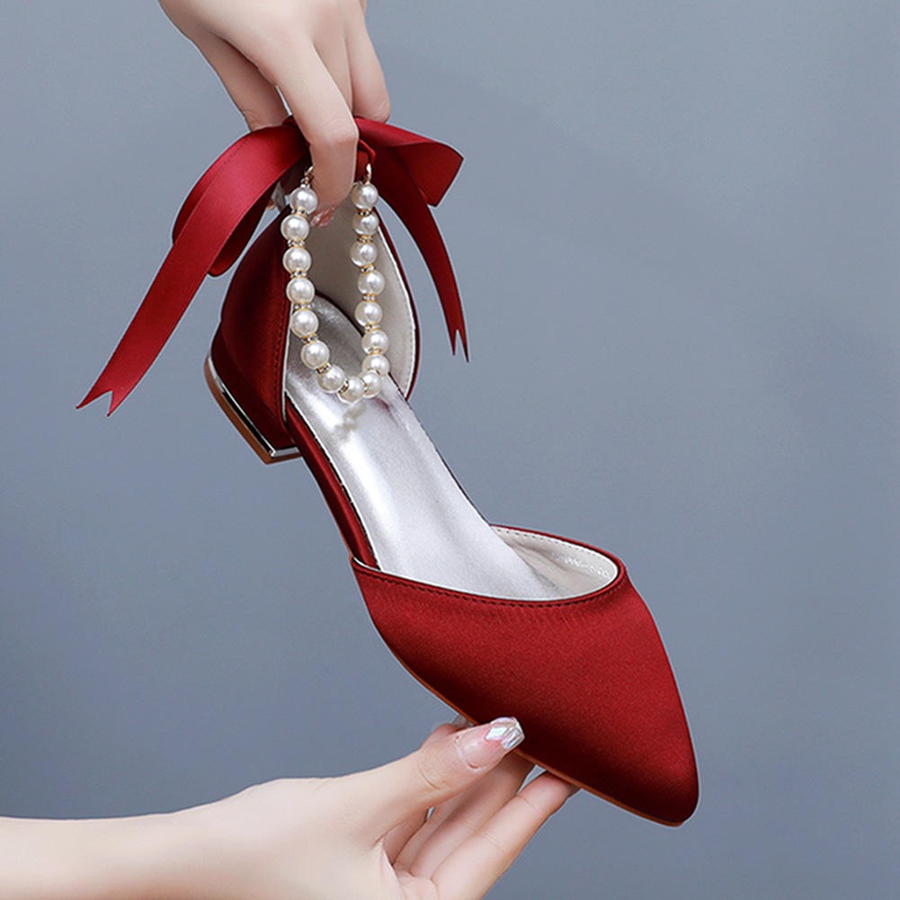 Wedding Shoes Bride Flat Heel  – обзор и цена Pointed Toe Flat