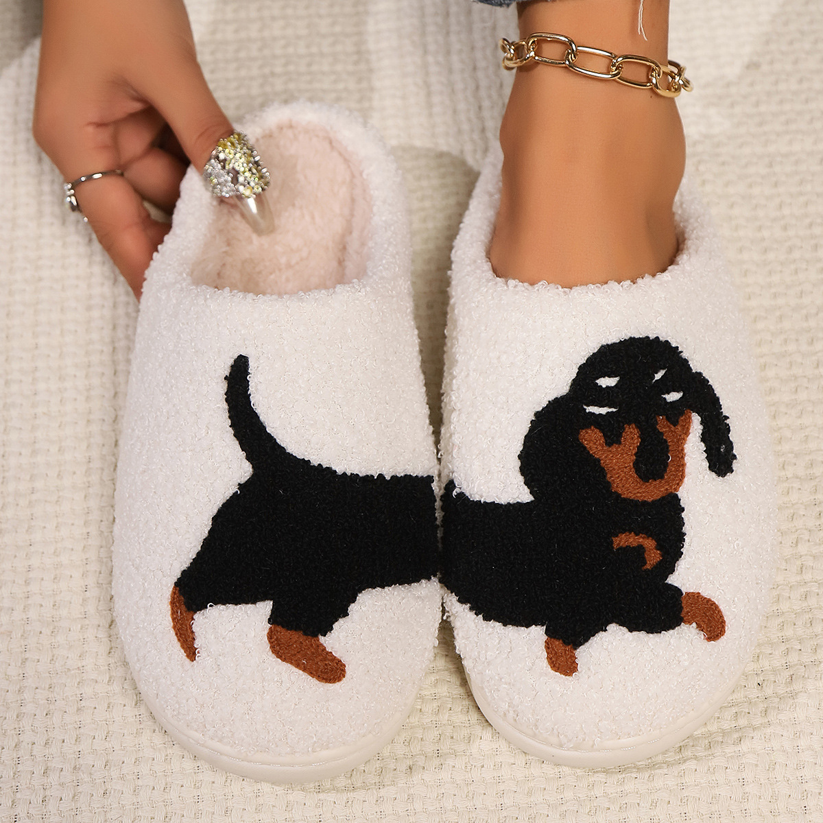 Winter Plush Cute Dachshund Em – обзор и цена Women Shoes Winter