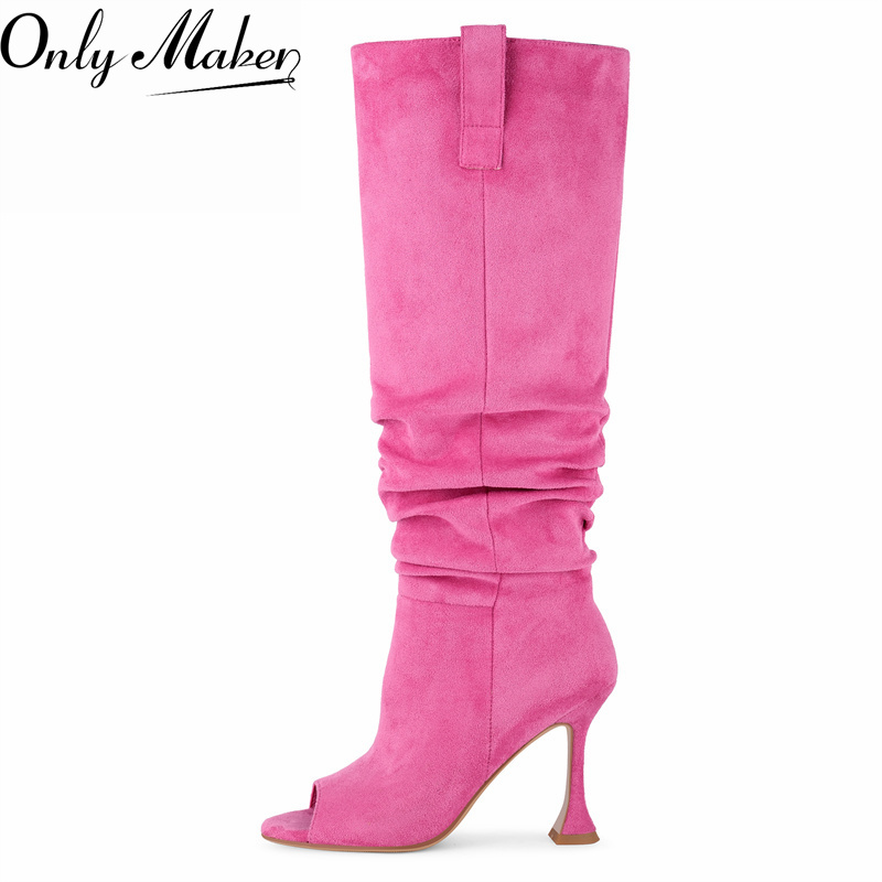 Onlymaker Peep Open Toe Pleate – обзор и цена Wide Fit Heels